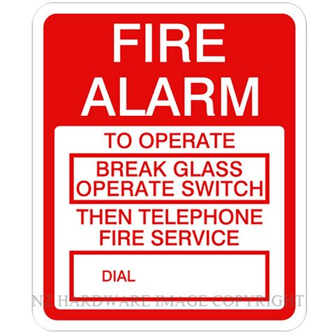 DENEEFE MED 6 FIRE ALARM 100X120 PVC