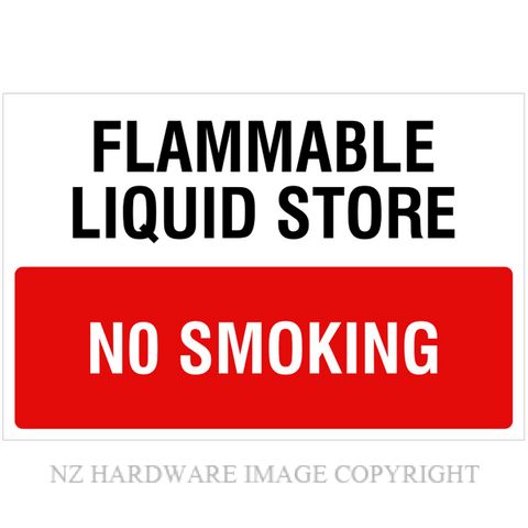 DENEEFE R18 FLAMMABLE LIQUID STORE NO SMOKING