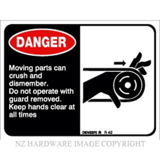 DENEEFE R42 DANGER CONVERYOR MACHINE LABEL SELF ADHESIVE