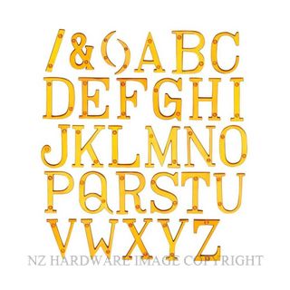 ELEMENTS HARDWARE 5014-A 76MM ALPHABET A POLISHED BRASS