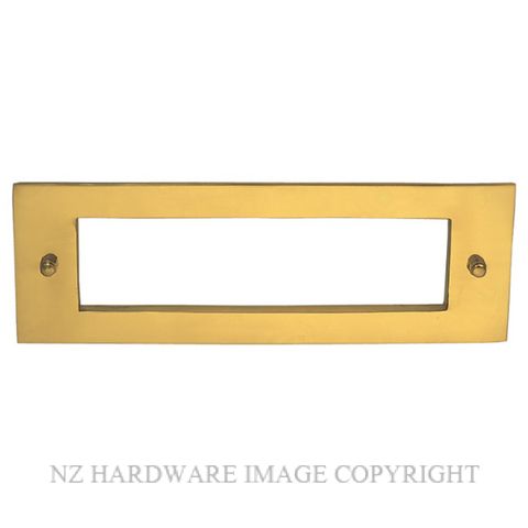 ELEMENTS HARDWARE 5147 LETTERPLATE -  REAR POLISHED BRASS