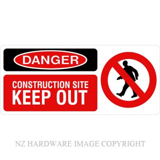 DENEEFE RA14 DANGER - CONSTRUCTION SITE KEEP OUT