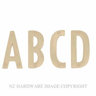 ELEMENTS HARDWARE 5300-A 50MM FACE FIX ALPHABET #A POLISHED BRASS