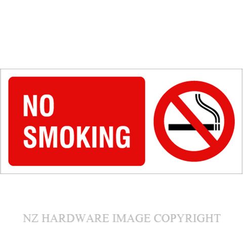 DENEEFE RA8 NO SMOKING SIGN PVC
