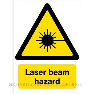 DENEEFE Y1 LASER BEAM HAZARD PVC