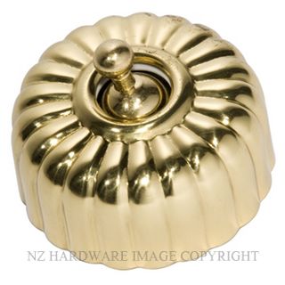 TRADCO 5481 PB FLUTED SWITCH POLISHED BRASS