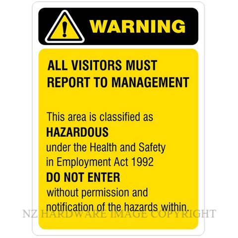 DENEEFE YA12 WARNING CLASSIFIED HAZARDOUS AREA