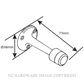 SCHLAGE DAX12861 - SDC19004 WALL MOUNT DOOR STOP