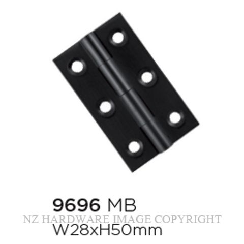 TRADCO 9696 - 9698 CABINET HINGES MATT BLACK