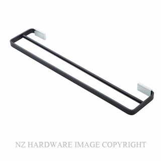 HEIRLOOM PODIUM PODTR600CB DOUBLE TOWEL RAIL 600MM CHROME & BLACK