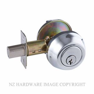 SCHLAGE REGENT RD160 ROUND ROSE DEADBOLT CYL & TURN SATIN CHROME