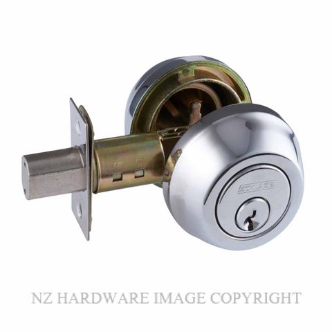 SCHLAGE REGENT RD162 ROUND ROSE DEADBOLT DBLE KEY CHROME PLATE