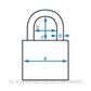 ABUS AB83/45MARKD SUBMARINER PADLOCK WITH BOOT