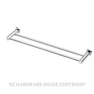 HEIRLOOM YCDTR CENTRO 600MM DOUBLE TOWEL RAIL CHROME PLATE