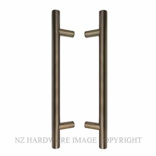 WINDSOR 8190 AB PULL HANDLE BACK TO BACK 300MM OA ANTIQUE BRONZE