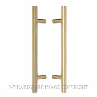 WINDSOR 8190 - 8191  UB BRASS PULL HANDLE UNLACQUERED BRASS