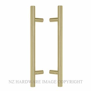 WINDSOR 8190 PB PULL HANDLE BACK TO BACK 300MM OA POLISHED BRASS-LACQUERED