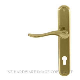 WINDSOR 8168 E85 UB HAVEN OVAL LONGPLATE E85 KEYHOLE UNLACQUERED BRASS