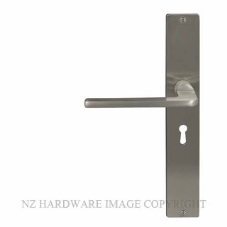 WINDSOR 8215L BN CHALET SQUARE LONGPLATE STD KEYHOLE BRUSHED NICKEL