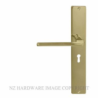 WINDSOR 8215L PB CHALET SQUARE LONGPLATE STD KEYHOLE POLISHED BRASS-LACQUERED