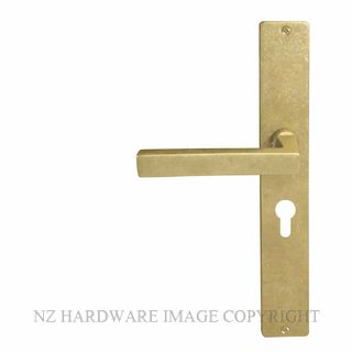 WINDSOR 8225 E48 RLB FEDERAL SQUARE LONGPLATE E48 KEYHOLE RUMBLED BRASS