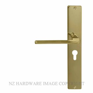 WINDSOR 8215 E48 UB CHALET SQUARE LONGPLATE E48 EURO UNLACQUERED BRASS