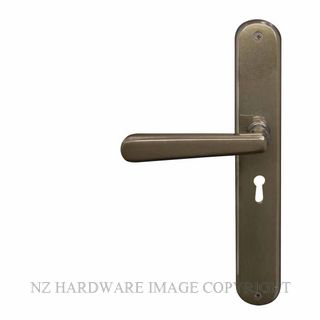 WINDSOR 8233L AB VILLA OVAL LONGPLATE STD KEYHOLE ANTIQUE BRONZE