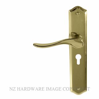 WINDSOR 8169 E48 UB HAVEN TRADITIONAL LONGPLATE E48 EURO UNLACQUERED BRASS