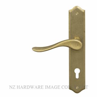 WINDSOR 8169 E85 RLB HAVEN TRADITIONAL LONGPLATE E85 EURO RUMBLED BRASS