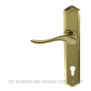 WINDSOR 8169 E85 UB HAVEN TRADITIONAL LONGPLATE E85 EURO UNLACQUERED BRASS