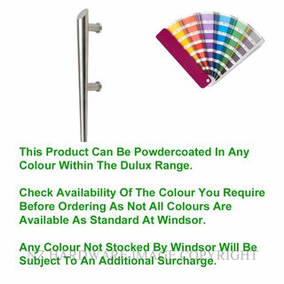 WINDSOR 7104 RF PC TORCH PULL HANDLE SINGLE REAR FIX POWDERCOAT