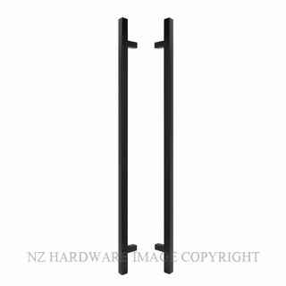 WINDSOR 7095 BLK 900MM PULL HANDLE 25MM SQ. MATT BLACK