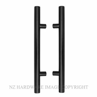 WINDSOR 7025 BLK PULL HANDLE PAIR 450MM MATT BLACK