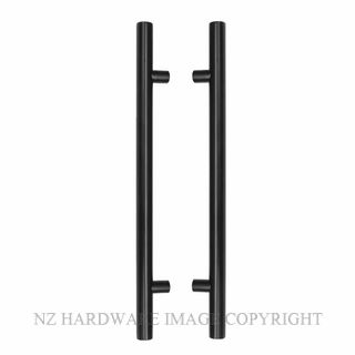 WINDSOR 7026 BLK 600MM PULL HANDLE PAIR MATT BLACK
