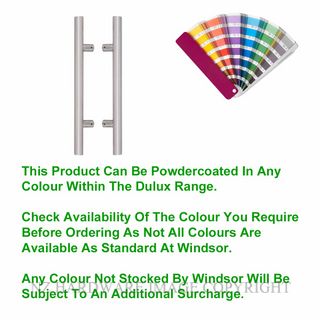 WINDSOR 7025 PC 450MM PULL HANDLE PAIR POWDER COAT
