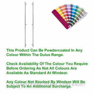 WINDSOR 7097 PC 1800MM PULL HANDLE 25MM SQ. POWDER COAT