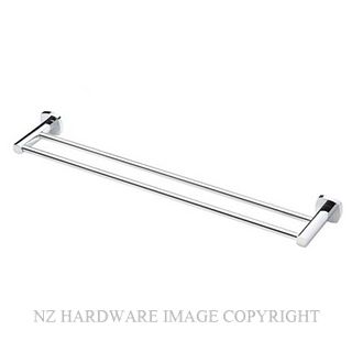 HEIRLOOM VELOSO YVDTR 600MM DOUBLE TOWEL RAIL CHROME PLATE