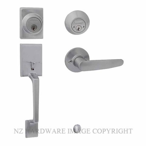 EZSET EZ410CACESC CAPRI ENT/SET DBL CYL CAMBRIDGE INT SATIN CHROME