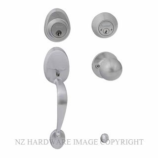 EZSET EZ410MABASC MAYFAIR ENT/SET DBL CYL BALA INT SATIN CHROME