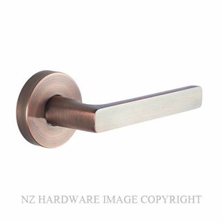 SCHLAGE MEDIO RIVERA SERIES AGED BRUSHED COPPER