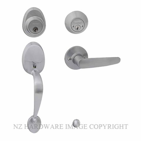 EZSET EZ410MAHNSC MAYFAIR ENT/SET DBL CYL HAWTHORN SATIN CHROME