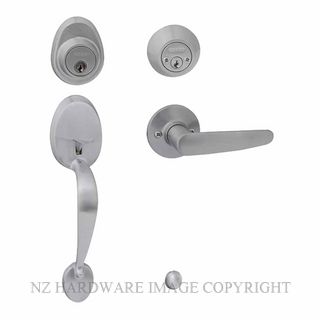 EZSET EZ410MAHNSC MAYFAIR ENT/SET DBL CYL HAWTHORN SATIN CHROME