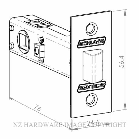 SCHLAGE FORM PRIVACY LATCHBOLT