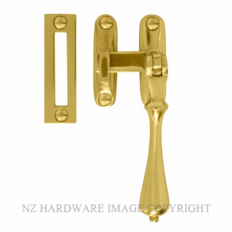 WINDSOR 5136 UB CASEMENT FASTENER - TEARDROP UNLACQUERED BRASS