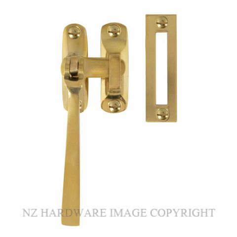 WINDSOR 5187 UB CASEMENT FASTENER SQUARE HANDLE UNLACQUERED BRASS