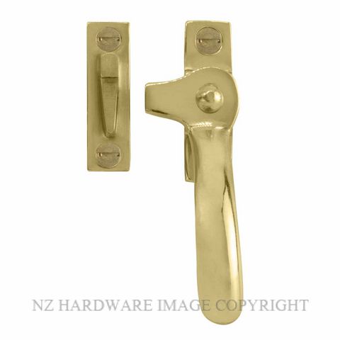 WINDSOR 5195R UB SPLIT RAIL FASTENER - RIGHT HAND UNLACQUERED BRASS