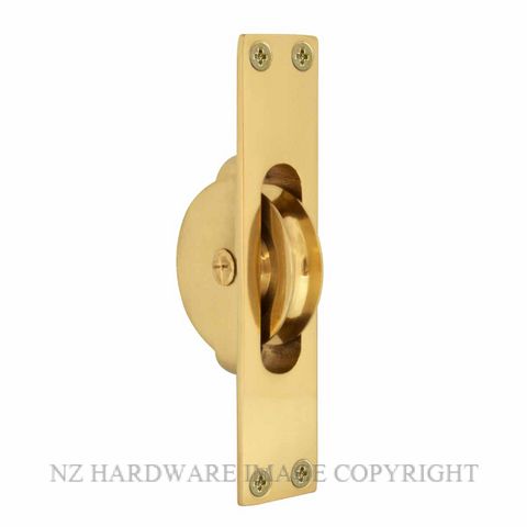 WINDSOR 5197 UB SASH PULLEY UNLACQUERED BRASS