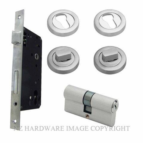 SCHLAGE ME60VUSDCTRSS THUMB TURN LATCH DEADLOCK ROUND ESC DOUBLE KEY