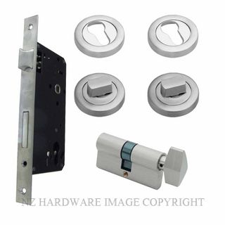 SCHLAGE ME60USTTRSS THUMB TURN LATCH DEADLOCK ROUND ESC KEY & TURN