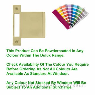 WINDSOR 1165 PC EXT STRIKE FOR 3 LEVER & BATHROOM LOCKS POWDERCOAT